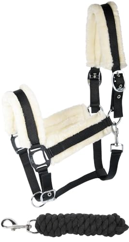 Harry's Horse 31000911-05full Soft - Juego de Cabestro para Caballo (Talla L), Color Negro