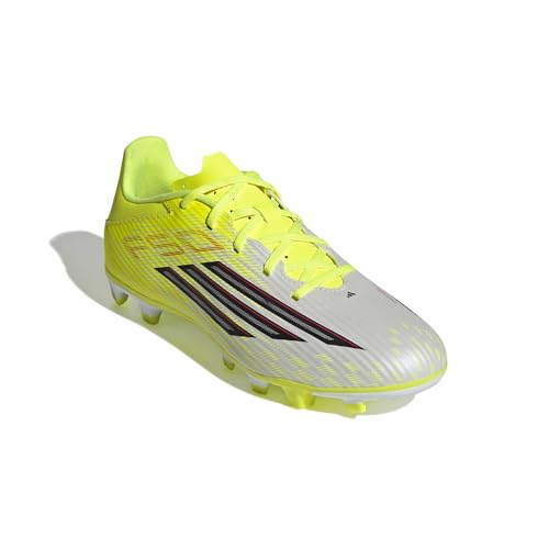 Image of adidas F50 Club FG /MG Football Cleats, Tesoye /Cblack /Lucred, Firm Ground /Multi-Ground Soccer Shoes