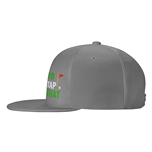 Wikjxiz I'd Tap That Golf Men Women Hip Hop Hat Tennis Baseball Hats Street Dance Cap Gray #TOP2