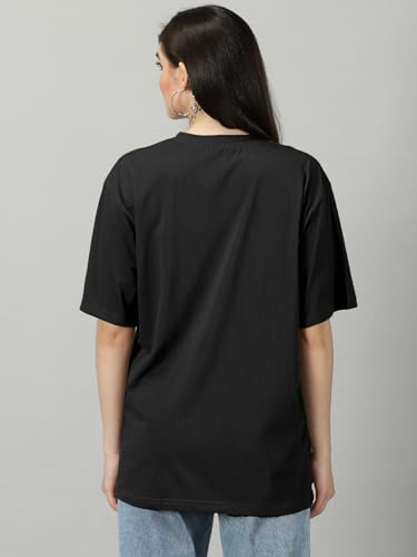 Image of RodZen Women's Cotton Blend Basic Oversized T-Shirt