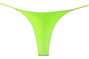 Women's Neon Temptation Thong: Seamless Style, High Waist Allure