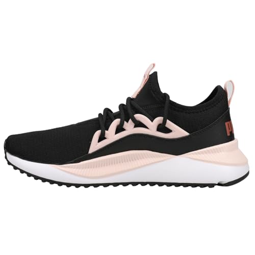 PUMA Puma Women's Pacer Future Allure Sneaker, Black-Chalk Pink-Rose Gold, 5.5