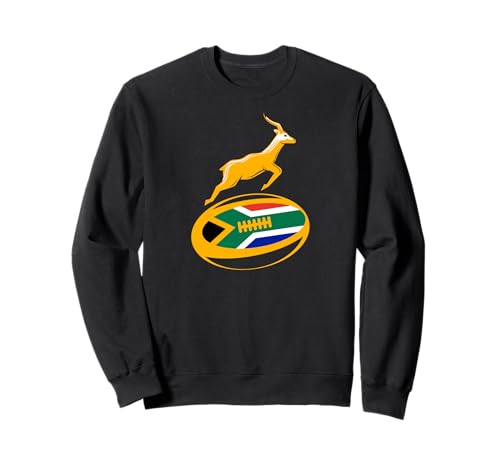 Springbok Rugby Ball & South African Flag. Men, Women & Kids Sweatshirt