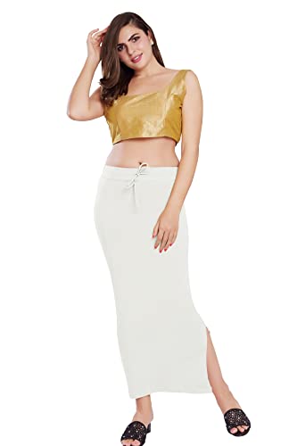 Image of RANI SAAHIBA Women's Stretchy Slim Fishcut Petticoat Cotton Shapewear