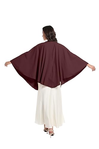 Elegant Shawl Wraps For Women, Warm Open Front Poncho, Cashmere Like Bat Sleeve Ladies Shawls For Winter, Autumn3