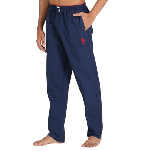 Image of U.S. POLO ASSN. Men I690 Comfort Fit Solid Cotton Casual Style Lounge Pants