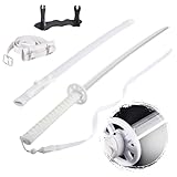 LMSWIGU 40 Inch Light Up Katana Sword, Rechargeable LED Plastic Samurai Sword Replica with Belt & Display Stand, Cosplay Prop for Anime Fans, Halloween Costume Accessory-Sleeve Snow White -4