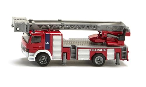 Contenuto: 1 siku 1841, Camion dei pompieri con scala girevole, Scala 1:87, Materiale: Metallo/Plastica, Dimensioni: 16,1x3x16 cm, Peso: 0,1 kg, Colore: Rosso, Linea: SIKU Super
