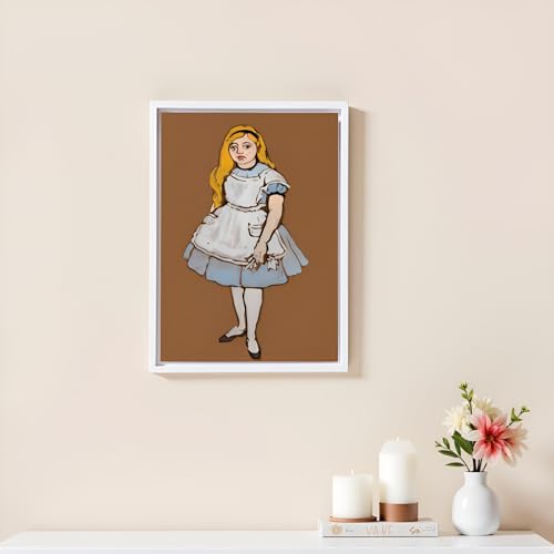 Image of Canvas Frames for 8 inchx10 inchPaintings with 0.6 inch~0.9 inch Deep White | VAREIHNAZ Canvas Floater Frames for 8 inchx10 inchCanvas Paintings,Floating Frames for Wall Decor,No Glass or Back(White)