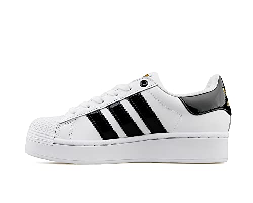 adidas Superstar Bold, Sneaker Mujer, Footwear White/Core Black/Gold Metallic, 39 1/3 EU
