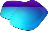 オークリー(OAKLEY) 互換品 サングラス 交換レンズ チェインリンク サファイア ミラー 偏光 紫外線カット 偏光レンズ