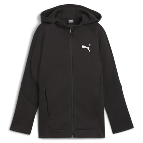 PUMA Kids Boys Evostripe Hoodie Athletic Outerwear Casual Comfort Technology - Black - Size S