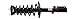 Monroe Shocks & Struts Quick-Strut 172208 Strut and Coil Spring Assembly