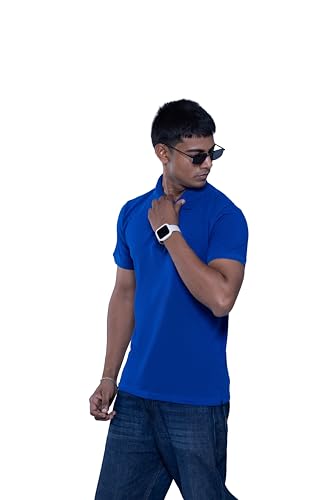 Image of Men's Polo T-Shirt, Short Sleeve, Pique Fabric, Embroidered Horse Logo, Casual Wear