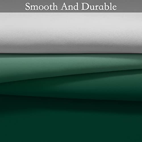 Image of SimpleHome Ombre Dark Green to Grey White Curtains for Living Room 52Wx63L | Room Darkening Curtains for Bedroom,Gradient Light Blocking Curtain,Thermal Insulated Grommet Window Drapes,2 Panels,63 Inch