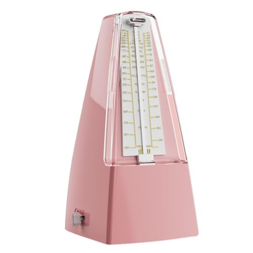 Lawnoval Solo S-350 - Metrónomo mecánico vintage en forma de torre para guitarra, bajo, piano y violín, color negro C