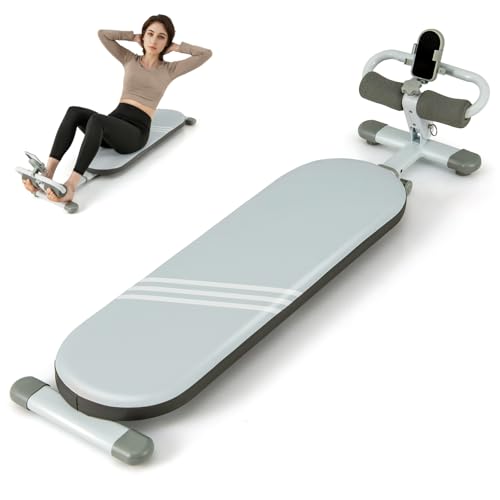 Banc d'entraînement abdominal pliable GYMAX réglable charge 150 kg