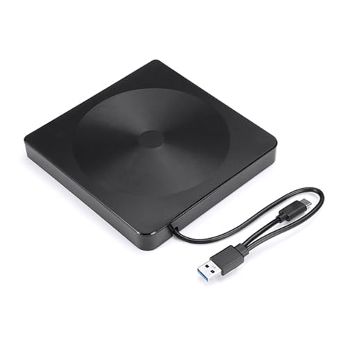 jiingekk USB3.0 And USB C 2 Interfaces Portable DVDs Burners Drives Fast Speed Data Transfer External Optical Drives For Desktop