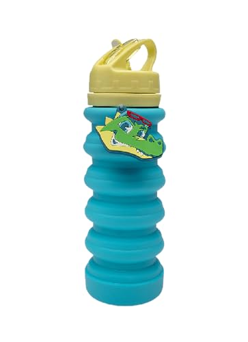 PUKET - Garrafa Infantil Puket Retrátil Dobrável Jacaré Relax