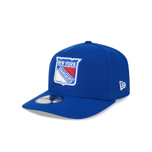 Adult New York Rangers New Era Blue A-Frame 9FIFTY Adjustable Snapback Cap - Mens