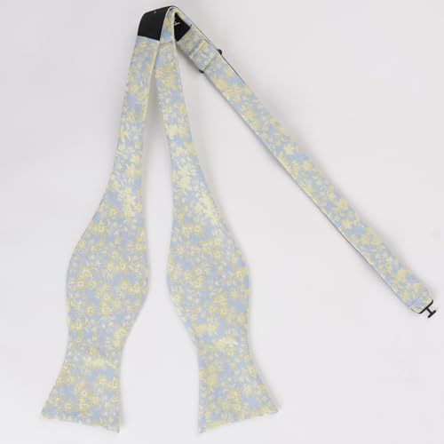 Image of Alizeal Mens 2pcs Floral Pattern Bow Tie Set