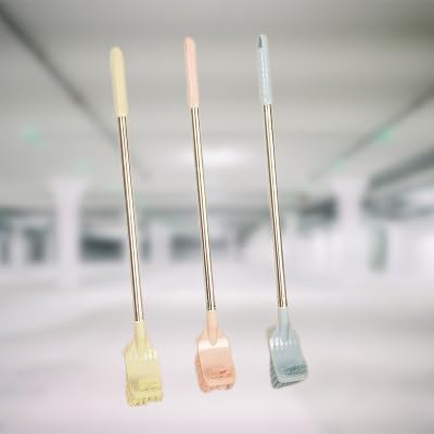 Abhaymart 2 in 1 Toilet Brush with Steel Handle | Bathroom Scrubber Cleaning Brush | Double Side Cleaning Brush | Home Cleaning Supplies (Pack of 1,Multicolor) 3