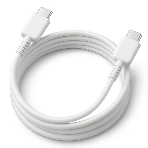 Image of TOPGO 45W Original Type C To Type C,Mobile Data Charging Cable For Samsung Galaxy Superfast Power Cable A54 / A15 / A14 / A34 / A23 / F54 / F34 / F23 / F14 / M14 / M34 /M33 /S21 Fe /S22 /S23 /S23 Fe 5G /S24,1M White