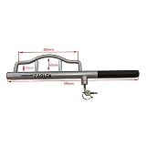 Kleinmetall 60230600 Carlok Deluxe Auto Diebstahlsicherung Lenkradkralle Absperrstange,Gelb