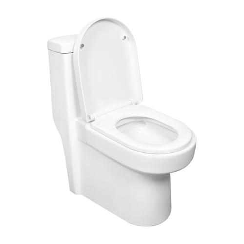 Catálogo para Comprar On-line Inodoros los 10 mejores. 50 GRAVITA WC Inodoro para Baño Fabricado en Ceramica Color Blanco, Asiento de Cierre Suave, Consumo Agua 4 a 6 Litros, ALTO 74.5cm, LARGO 65cm Y ANCHO 36cm.