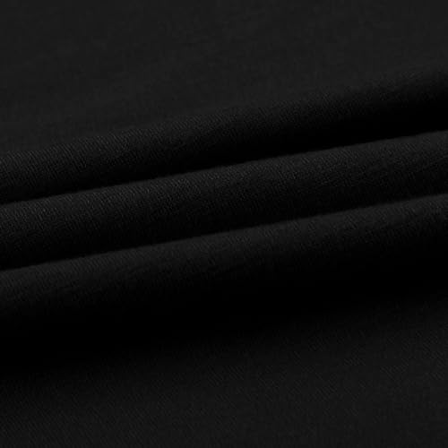 Girls Long Sleeve Shirts Kids Crewneck Knot Front Base Layer Tops Black - image 5