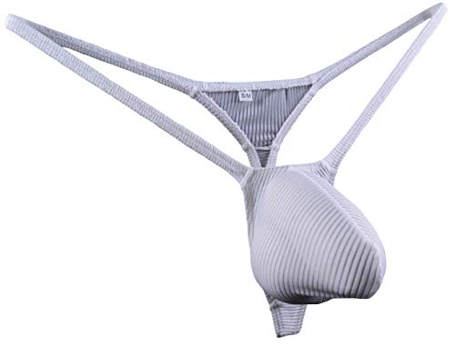 JJPOUCH Herren-Tangas mit Ausbuchtung und T-Rücken JJP1022, weiß, L Cover