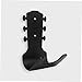 Toyvian Metal Guitar Wall Hanger Protective Sleeve Hook for Ukulele Electric Guitar No-drill Installation Space-saving Design Fit for All Instruments