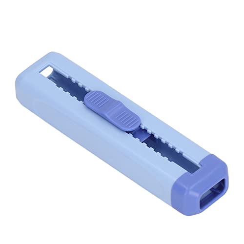 Image of Kadimendium Sliding Retractable Eraser Flexible Push Pull Eraser Portable Double Ended Eraser Lightweight Pencil Erasers for School for Office(Blue)