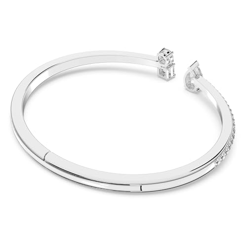 SWAROVSKI Attract Cuff Bracelet Jewelry Collection, Rhodium Tone Finish, Clear Crystals4