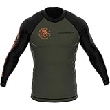 SMMASH Funktionsshirt Herren Rashguard Langarm Sportshirt MMA Thaibox Muay Thai Kickboxen Atmungsaktiv Abriebfest