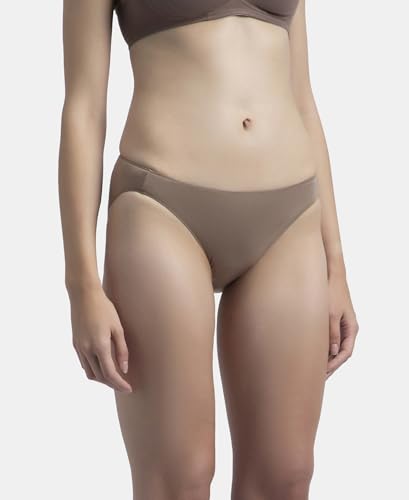 Image of Jockey 1803 Women Medium Coverage Micro Modal Elastane Stretch Bikini with Concealed Waistband and StayFresh Treatment