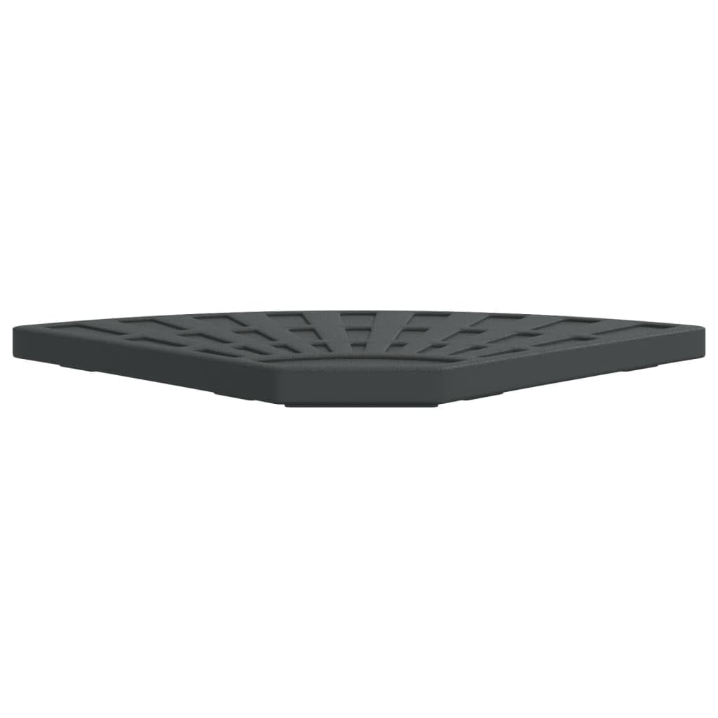 Stojak na parasol przeciwsłoneczny o wadze 14 kg, z uchwytem, polietylen i beton, 46 x 46 cm, podstawa parasola na parasol, na balkon, taras, do ogrodu, stabilny stojak na parasole