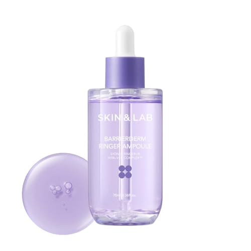 [SKIN&LAB] Barrierderm Ringer Ampoule Inner Skin Moisture Long-Lasting Hydration Retention for All Skin Types Korean Skincare 2.36 fl oz.