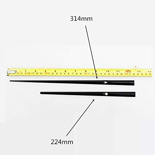 Clock Parts & Accessories 25 Sets Large Long Metal Pointer Wall Clock Hands Black Silver Gold Clock Hands Needles Home DIY Clock Replacement Accessories - (Color: Black)