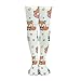 SESLFLKPJK Girls Woman's Fashion Just A Girl Who Loves Foxes Cushion Crew Socks for Training, Basketball, Skiing, Arch Support Knee-High No Show Socks