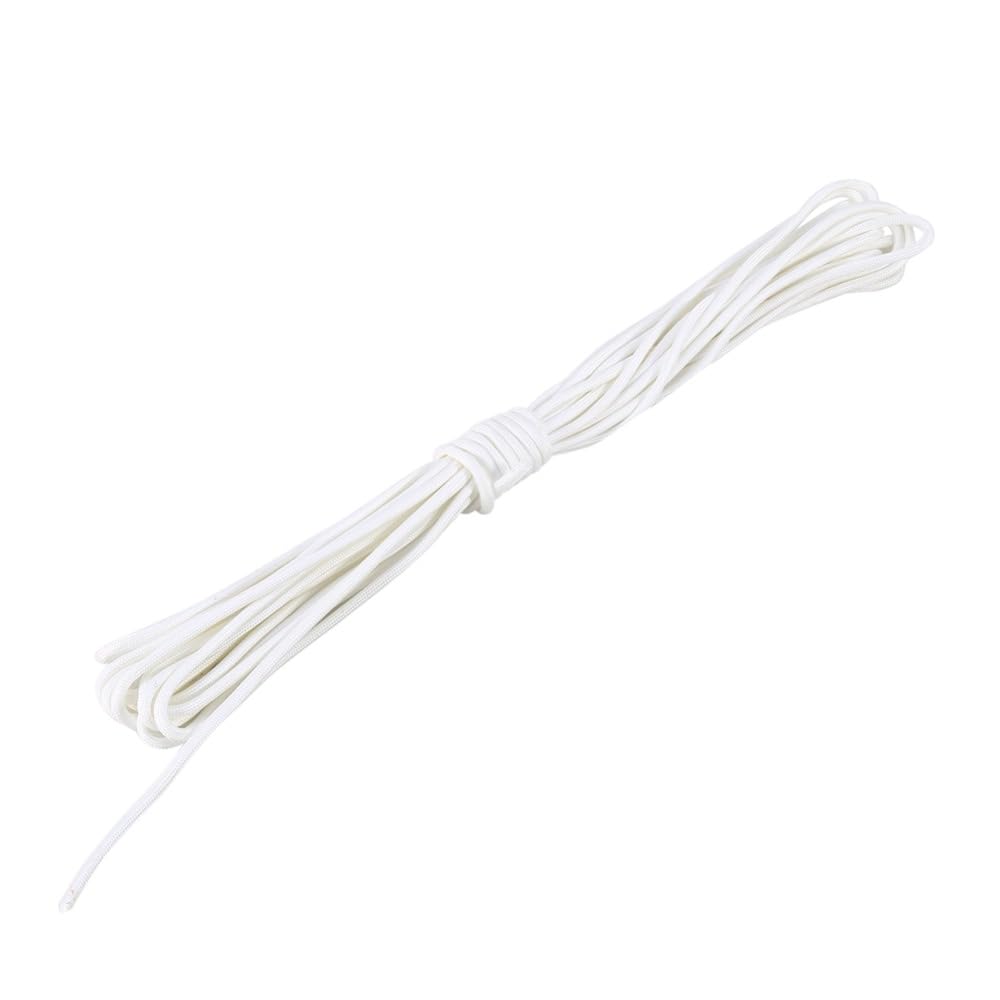 white parachute cordZJchao(TM 9 Strand 550 Luminous Glow in the Dark Paracord Parachute Cord … (50FT, White)