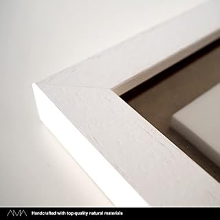 AMA Nouveau Cadre Vinyle, Bois de hêtre, Verre, Blanc - Les Beatles, Paul McCartney, John Lennon, RIngo Starr, George Harrison AMA Nouveau Cadre Vinyle, Bois de hêtre, Verre, Blanc – Image 5