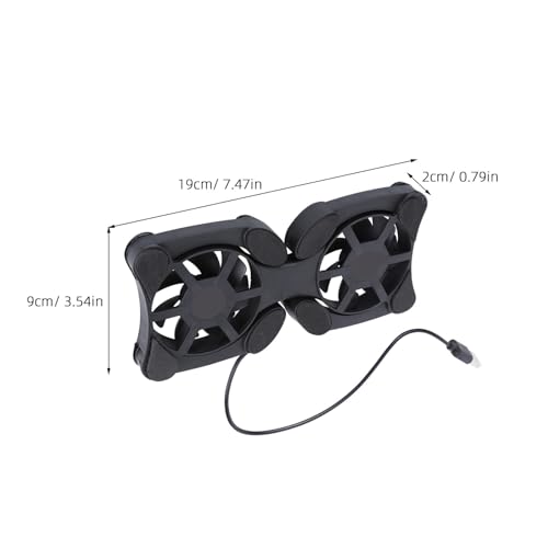 Base refrigerante portátil para laptop con doble ventilador miniatura 2
