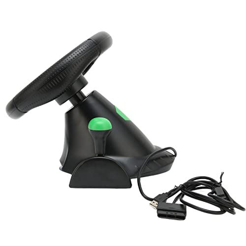 KIMISS PC Racing Wheel Game Steering Wheel 180° with Pedal for Racing Simulators - Hot Plug Technology, Ergonomic Design, Vibration Feedback for Enhanced Driving Experience