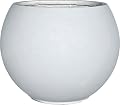 Panlaolao 17 H x 21" Dia (15" Pot Opening) Round Fiberstone Planter with Drainage Hole, White, Indoor/Outdoor Large Plant Pot for Home Patio Garden, Ideal for Large Plants