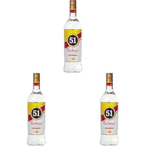 51 Cachaca Brazil - Das Original aus Brasilien (1 x 1 l) (Packung mit 3)