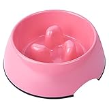 Sana de alimentación --- diseñados para los perros/gatos, base más amplia se hace más difícil a plegar por los gatos, ideal para los perros que comen demasiado rápido o son sobre un régimen limitado en calorías