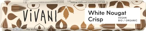 Vivani Organic Chocolate | White Nougat Crisp | 6 x 35g