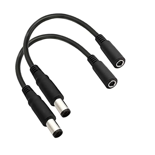 Laptop DC Power Adapter Cable, 2Pack 4.5 x 3.0mm Female to 7.4 x 5.0mm Male Charging Connector Plug Power Converter DC Cable, for HP Dell Laptop Adapter Charger