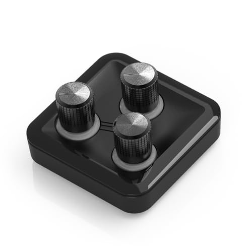 cooler master masterhub 3xknob module freeform 20 modular platform - precision control with customizable knobs and rgb leds for effortless fine-tuning of creative apps and lighting
